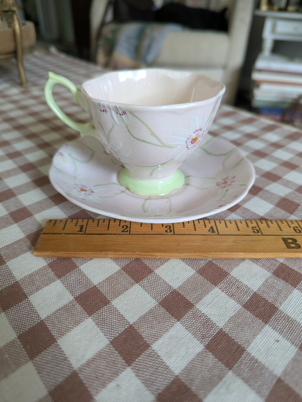 Vintage ROYAL ALBERT 1927s Hand Painted TEACUP AND SAUCER.